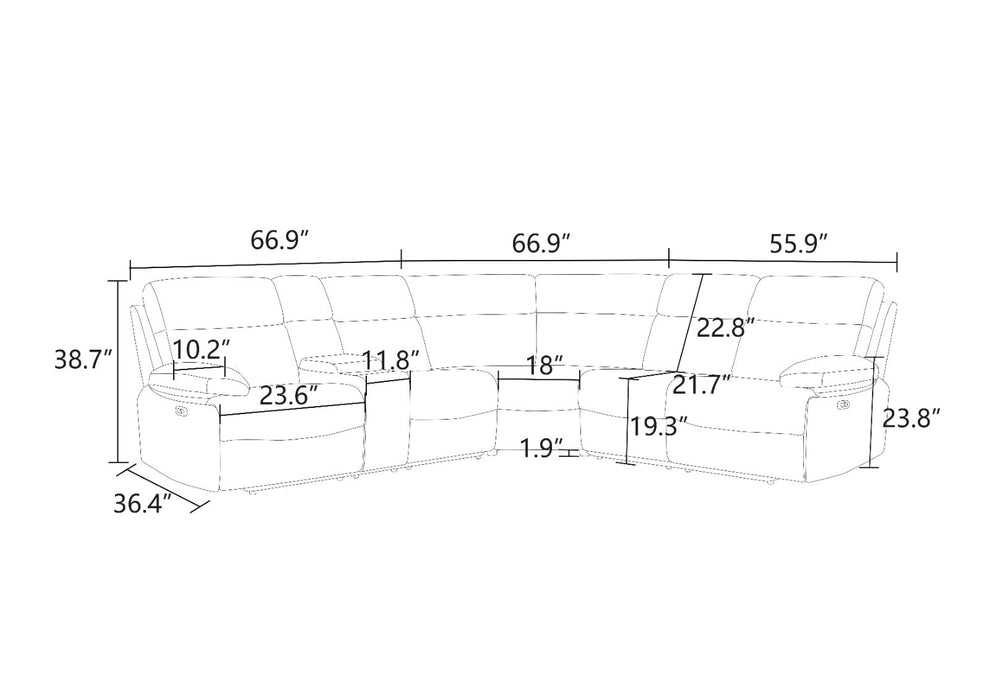 Reclining Sectional GN4764
