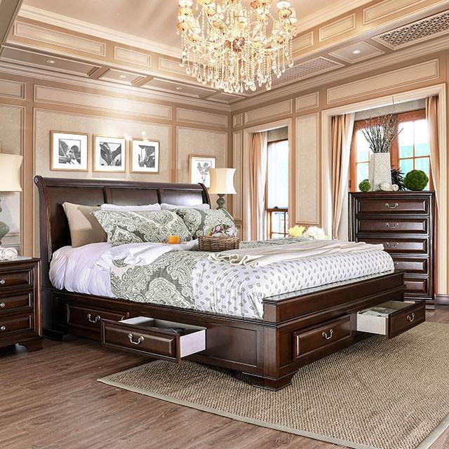 Brandt Brown Cherry Cal.King, E.King & Queen Bed
