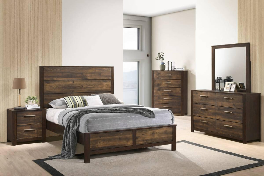 Liihen Eastern King Bed in Mahogany