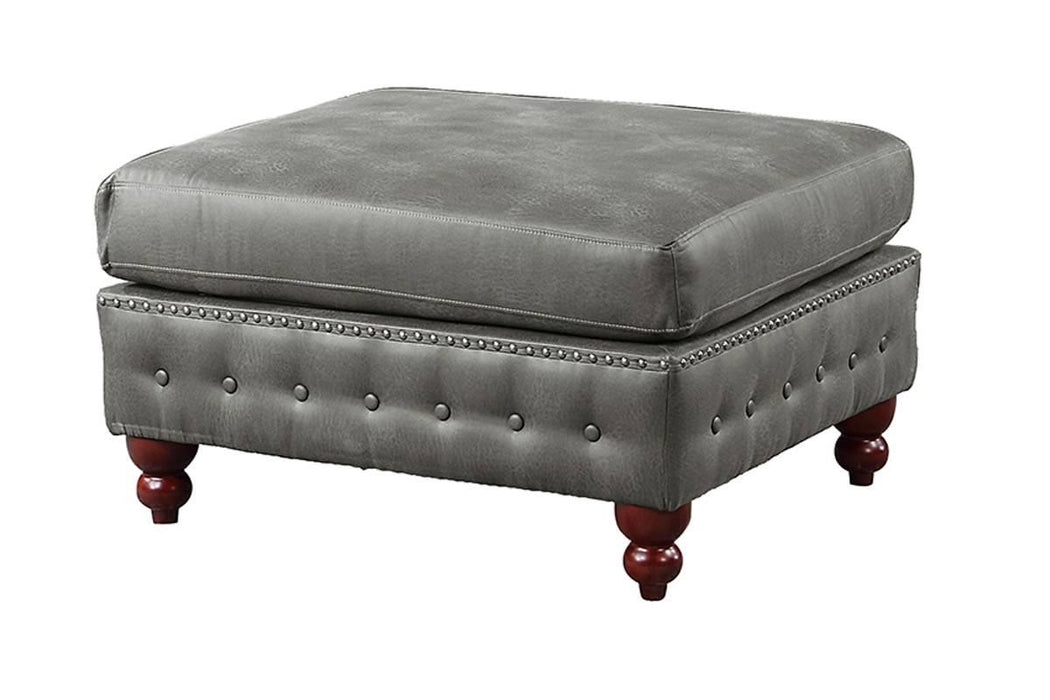 Chixin Cocktail Ottoman/Slate Grey in Slate Grey
