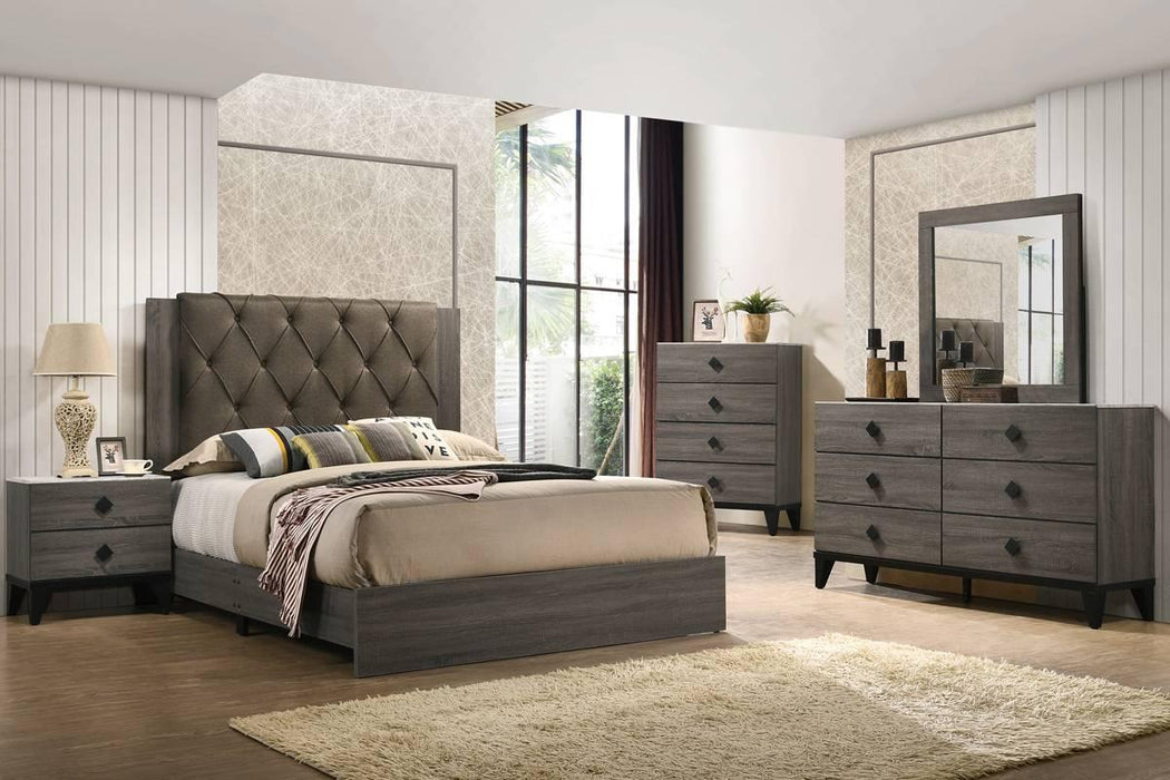 Liihfd Queen Bed in Foil Grey
