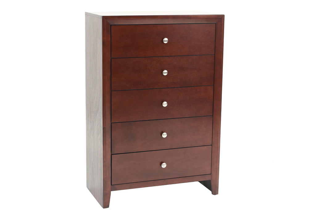 Liihfd Chest 32" X 16" X 47"H in Brown Cherry