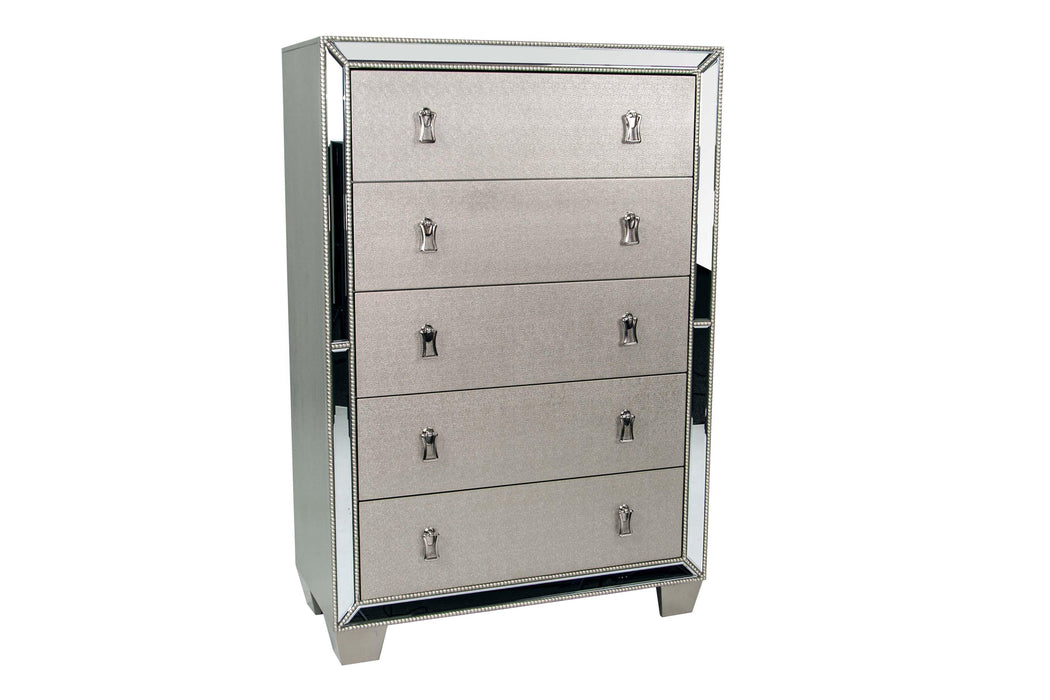 Mcraft Chest W/Stainless Panel in Silver