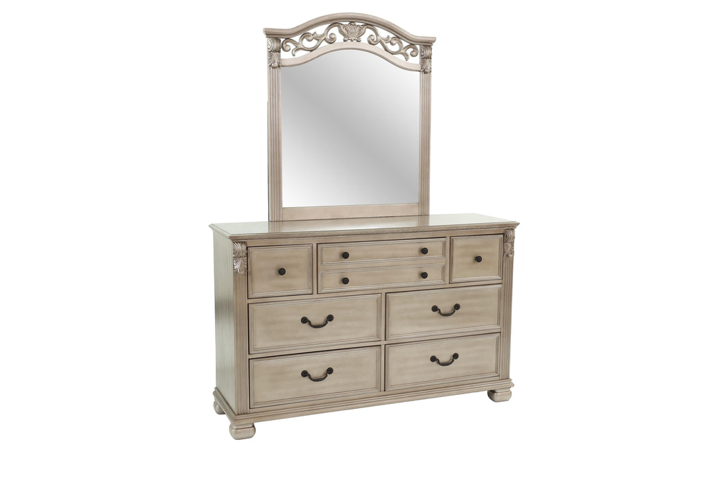 Mcraft Dresser in Antique Silver