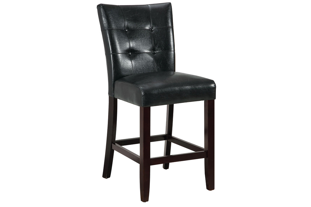 Sfvnco High Chair/Black Pu in Espresso