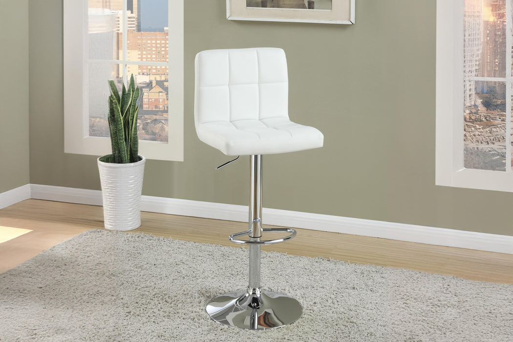 Uefurn Adjustable Bar Stool in White