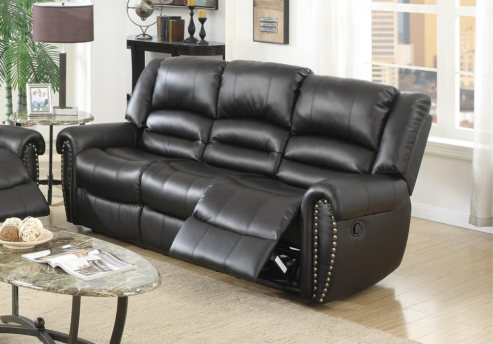 Uefurn Recling Sofa in Black