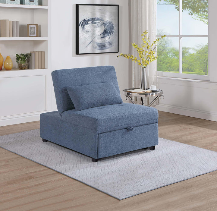 Uniqvn Convertible Sofa in Blue