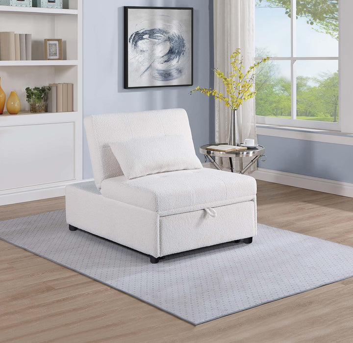 Uniqvn Convertible Sofa in White
