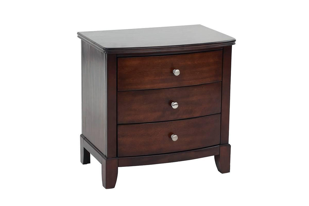 Vfvnco Night Stand in Dark Cherry