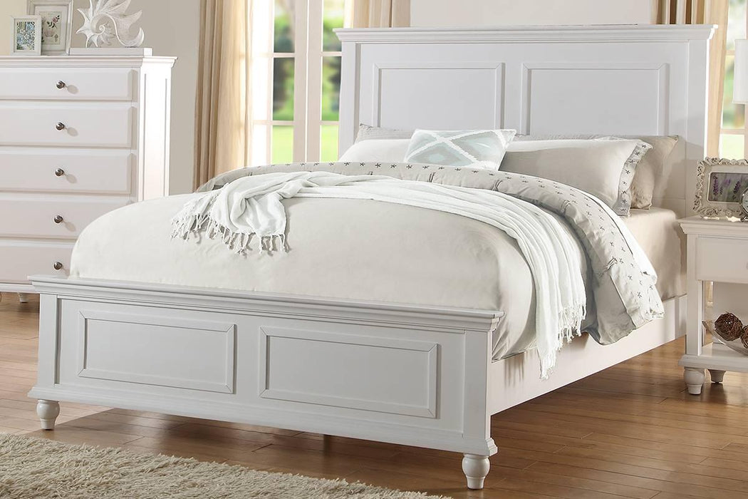 Vfvnco Eastern King Bed-White in White