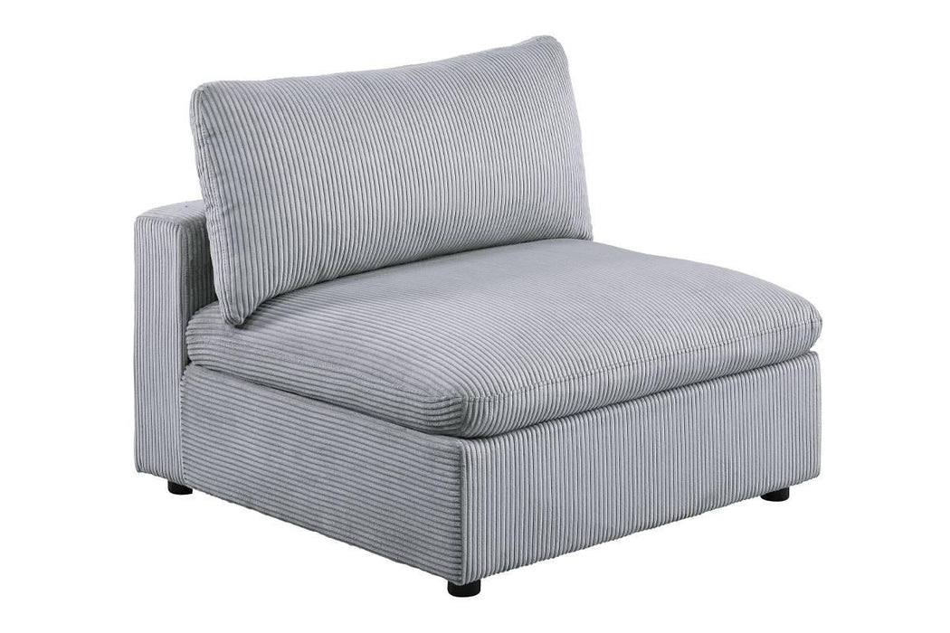 Winwoo Armless Chair in Light Gray