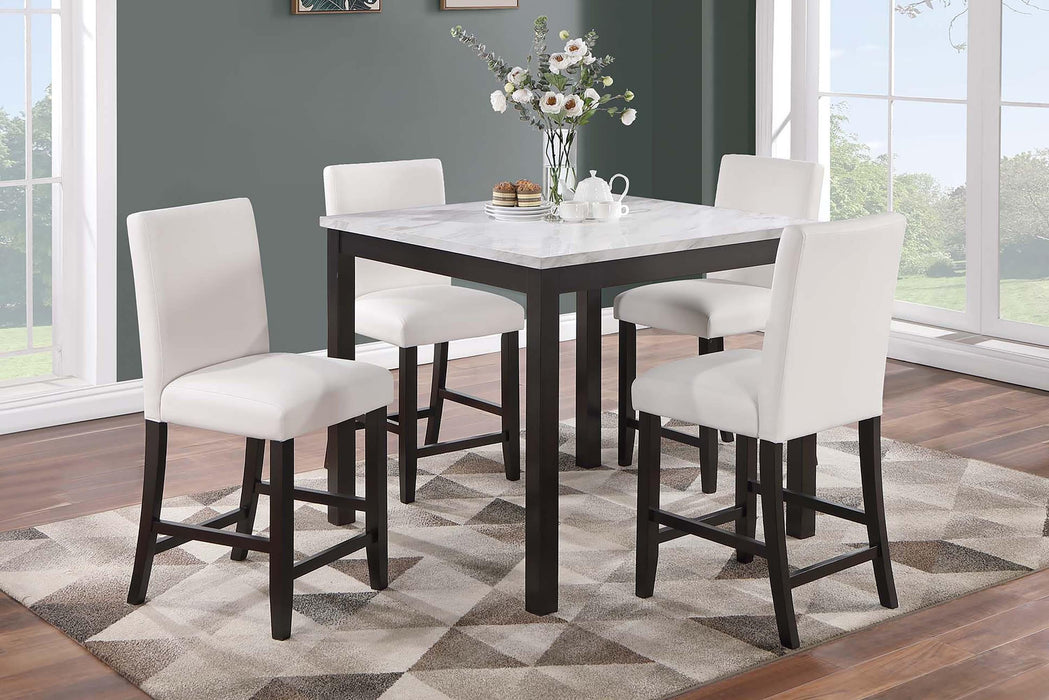 Yuewoo 5-Pcs Dining Set in Espresso