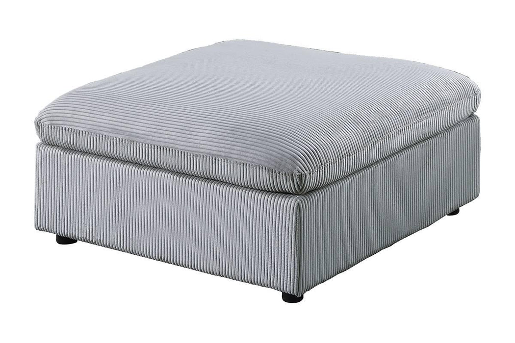 Winwoo Cocktail Ottoman in Light Gray