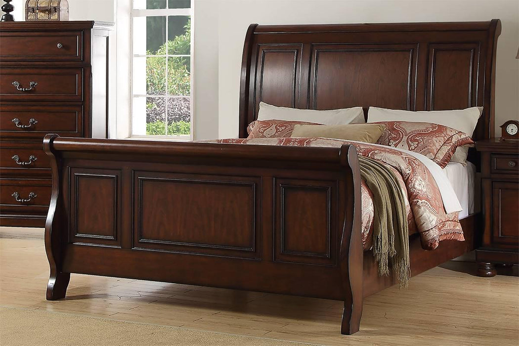 Viethn Queen Bed/Antique Cherry Finish in Antique Cherry