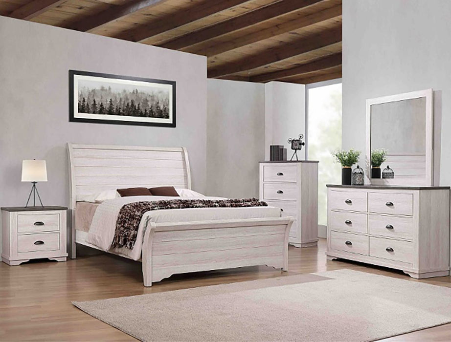Crown Mark Furniture Coralee 5 Drawer Chest in White