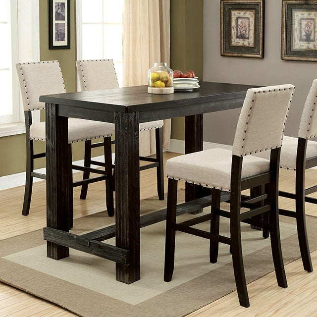 Sania 5 Pc Bar Table Set Black