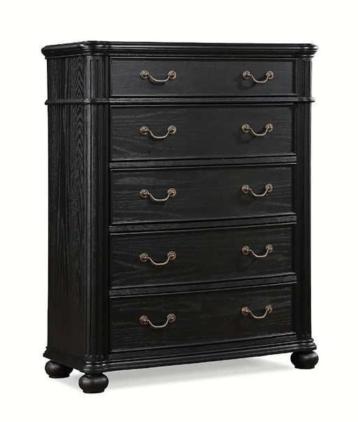Crown Mark Furniture Kingsbury 5 Drawer Chest in Black image