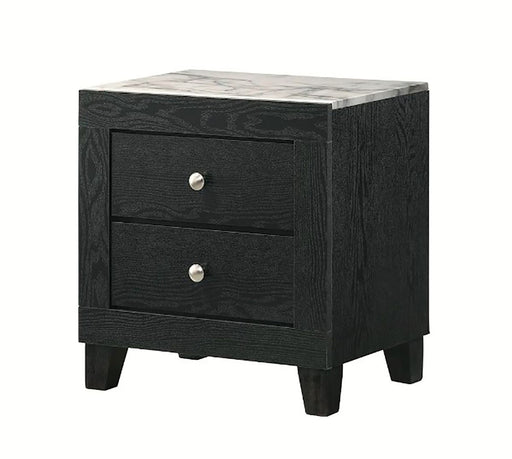 Crown Mark Furniture Cadence 2 Drawer Nightstand in Black image